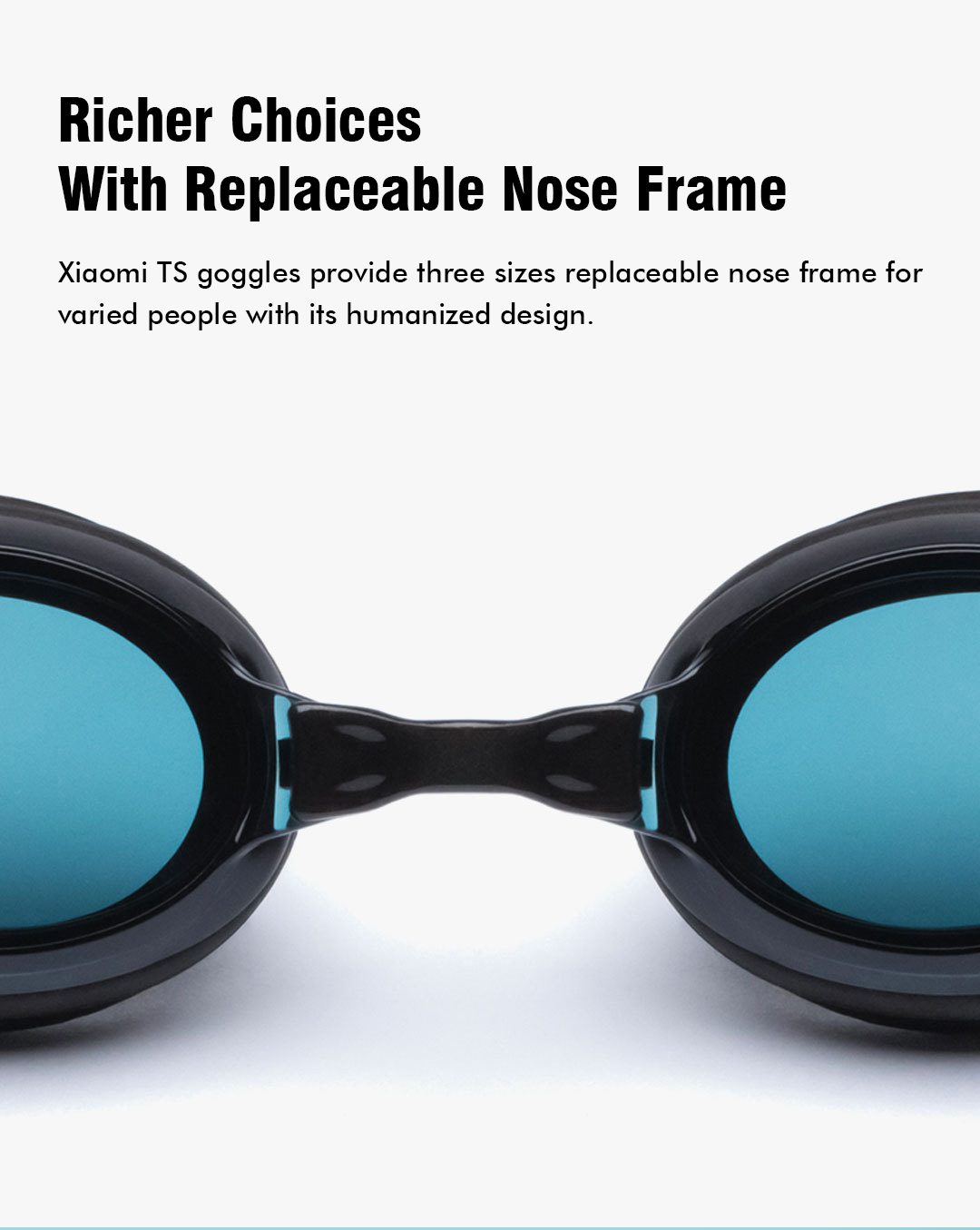 Xiaomi Mijia Turok Steinhardt TS YPC001-2020 Adult Swimming Goggles Ergonomic Anti-fog Coating Lens Waterproof Swim Wider Angle Safety Goggles - Black