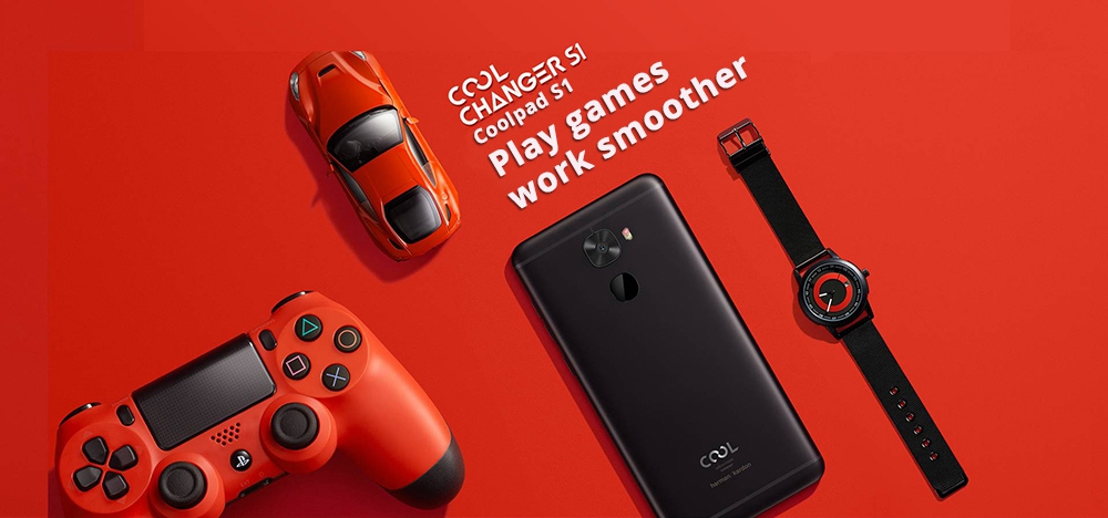 [HK Stock][EU Version]Coolpad S1 5.5 Inch 4G LTE Smartphone FHD Screen Snapdragon 821 6GB 128GB 16.0MP + 8.0MP Cam  Android N 4070mAh Type-C - Black