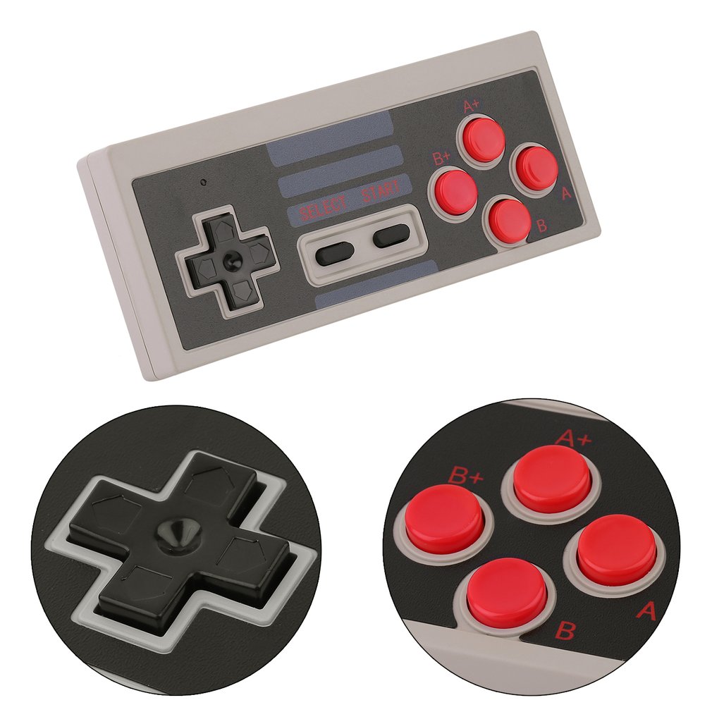 Wireless Gamepad Game Controller for Nintendo NES Gaming Retro