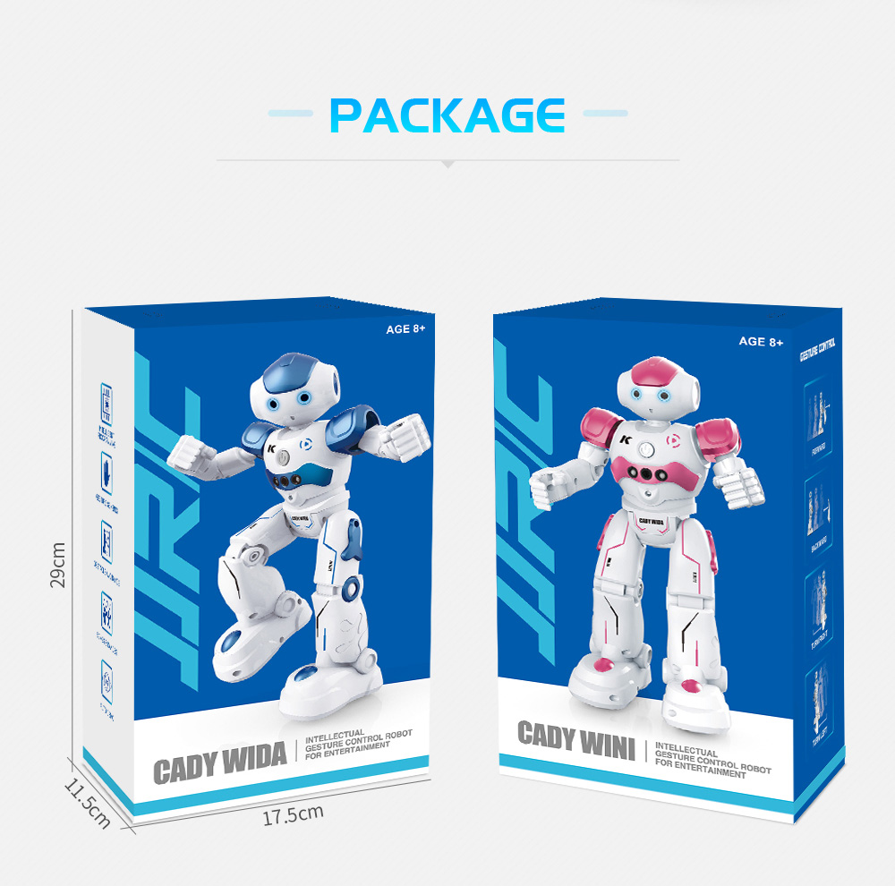 JJRC R2 RC Robot Intelligent Programming Gesture Control Dancing Robot Toy RTR - Blue