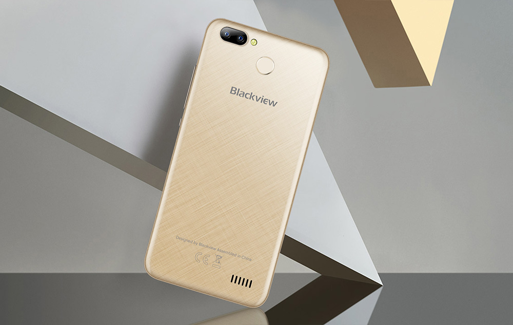 [HK Stock]Blackview A7 Pro 5.0 Inch Smartphone HD Screen Dual Rear Camera 2GB 16GB MT6737 Quad Core Android 7.0 Touch ID - Blue