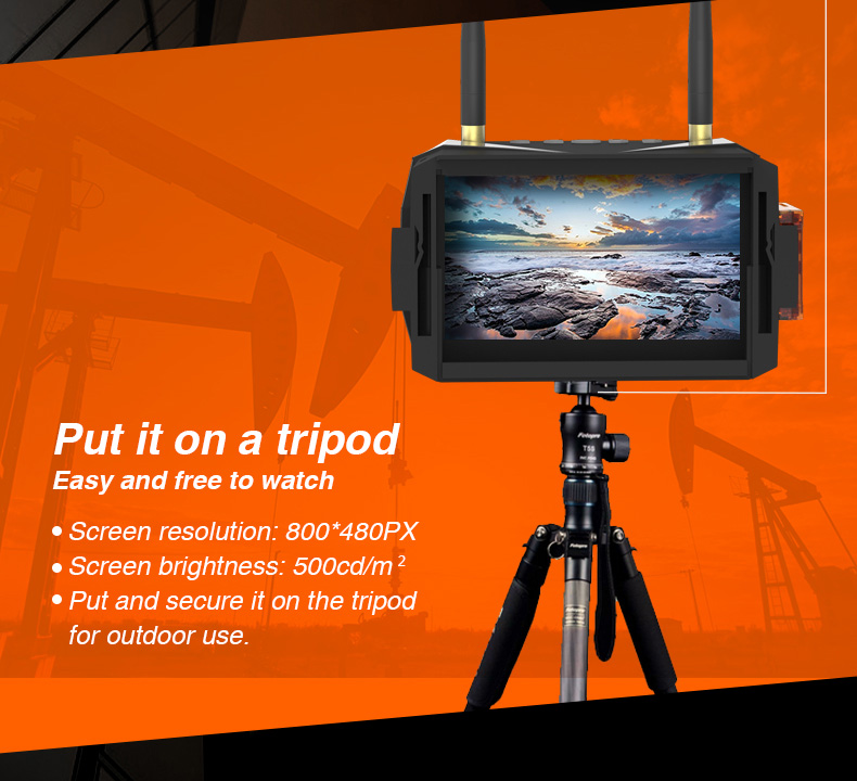 Rutforce VR008 5 Inches 5.8G 40CH Raceband 800x480 Diversity FPV Goggles with DVR Function Built-in Battery