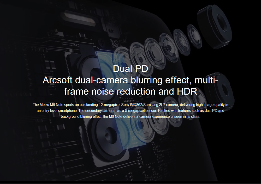 Meizu M6 Note 5.5 Inch 4G LTE Smartphone Snapdragon 625 Octa Core 3GB 16GB 12.0MP Dual Rear Camera Android 7.1 4000mAh Fast Charge - Silver