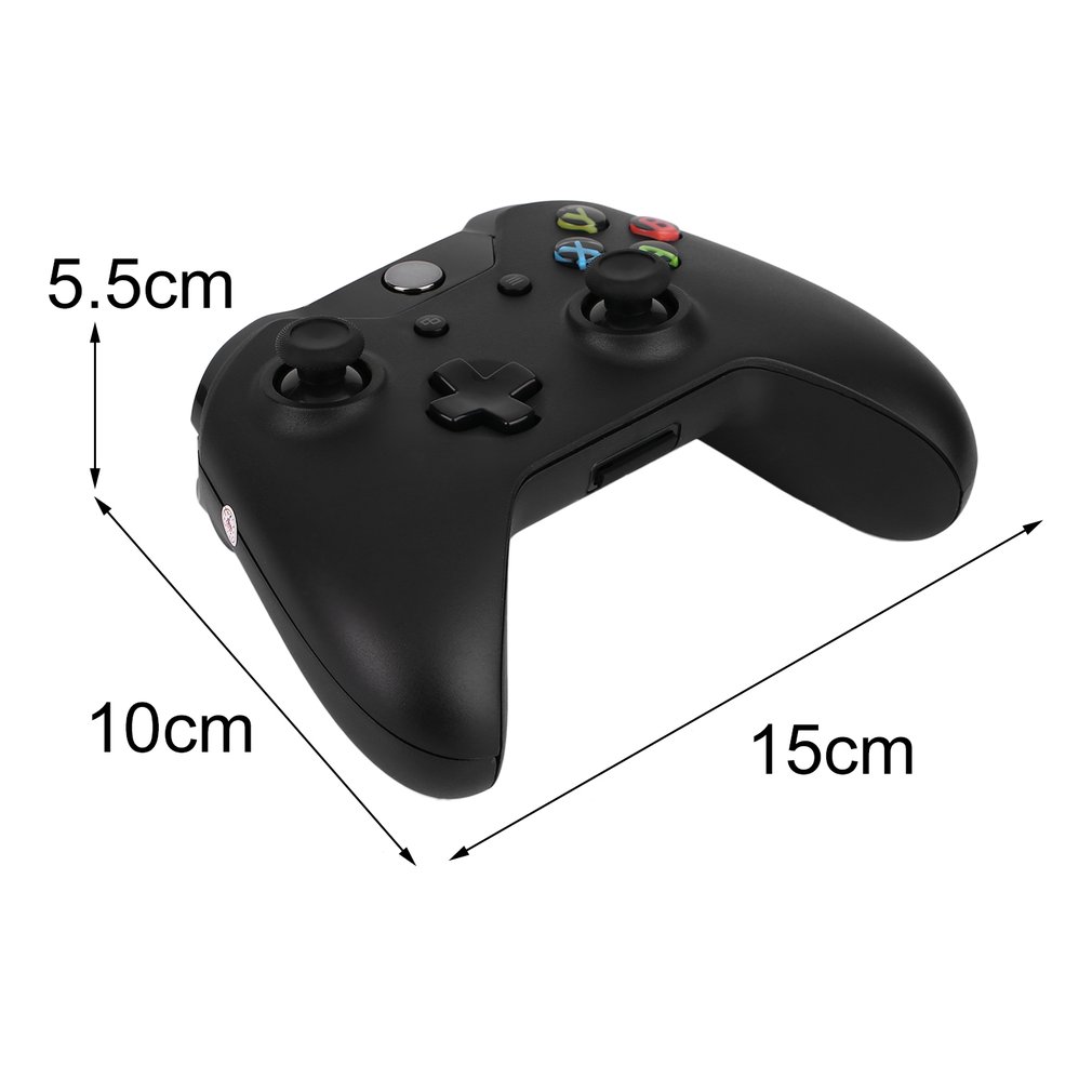 2.4GHz Wireless Gamepad Game Controller Joypad for Xbox One Microsoft PC - Black