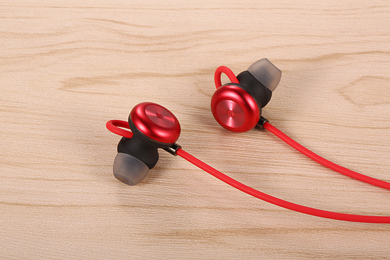 X9 Wireless Bluetooth Headphones with Mic IPX4 Magnetic Hi-Fi Stereo Sound Quality - Red