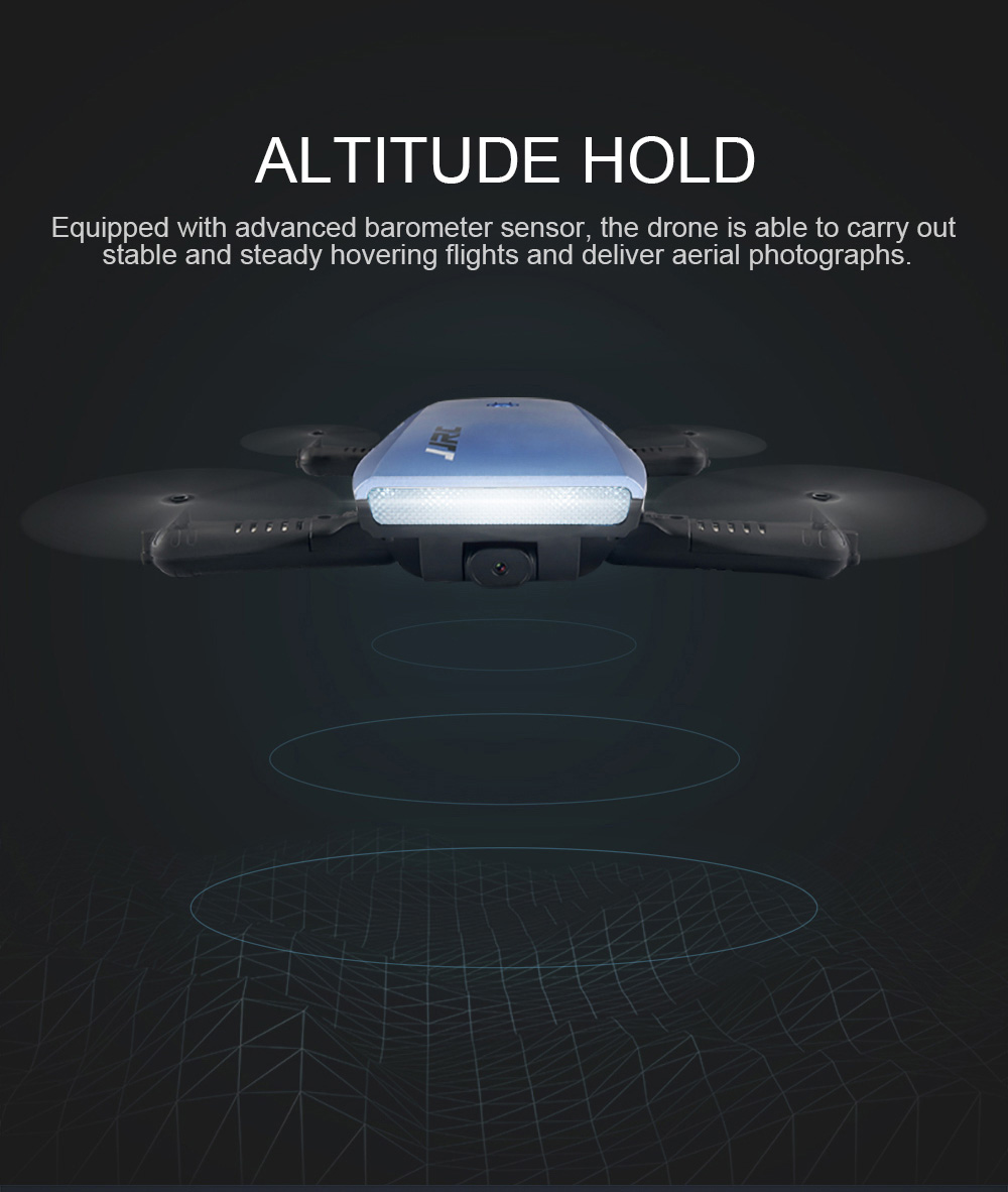 JJRC H47 ELFIE Plus 720P WIFI FPV Foldable Selfie Drone With Gravity Sensor Control Altitude Hold Mode RTF - Blue