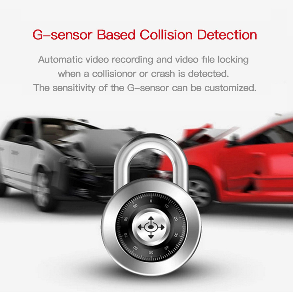 PAPAGO M20 Novatek 96655 AR0330 2.7 Inches Single Lens Rearview Mirror Car DVR G Sensor 1080P 135 Degrees Angle 1080P Car Video Recorder - Black