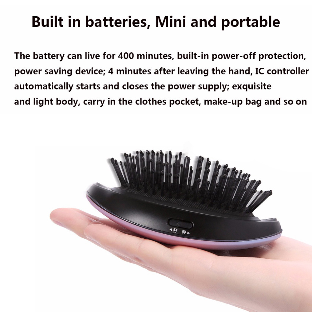 Xiaomi Yueli Anion Hair Massage Comb Portable Hair Salon Styling Tamer Tool Brushes Negative Ions Hairbrush -Matt Purple