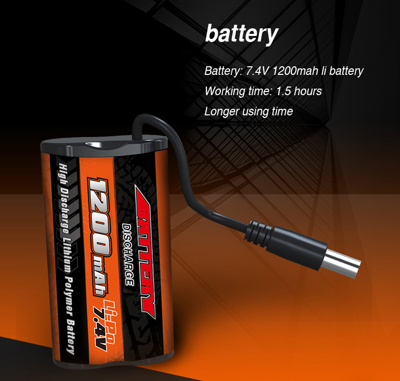 Rutforce VR008 5 Inches 5.8G 40CH Raceband 800x480 Diversity FPV Goggles with DVR Function Built-in Battery