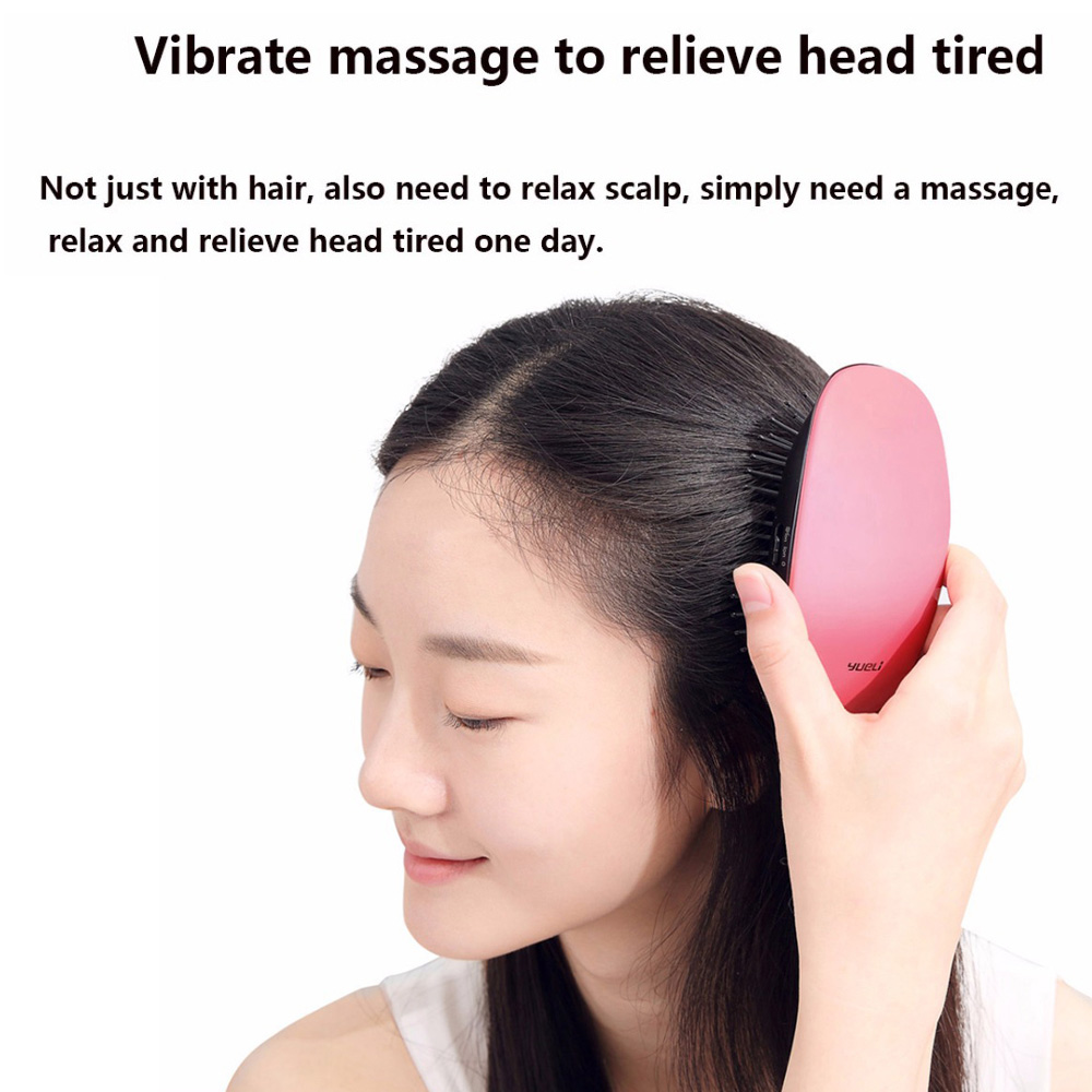 Xiaomi Yueli Anion Hair Massage Comb Portable Hair Salon Styling Tamer Tool Brushes Negative Ions Hairbrush -Matt Purple
