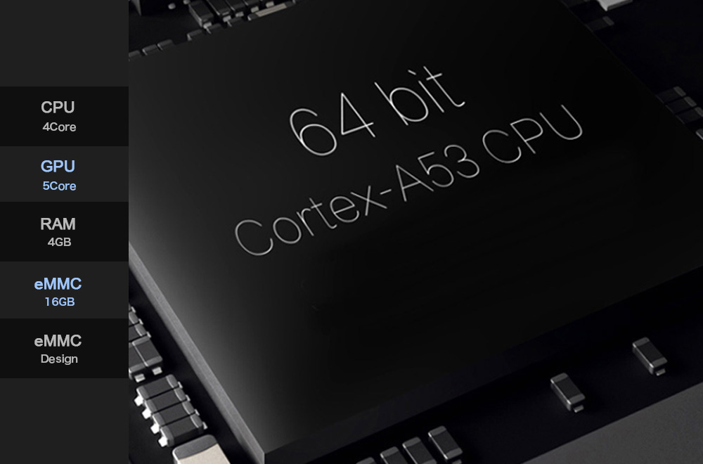 MX9 PRO Android 7.1.1 RK3328 4GB/32GB KODI 17.3 4K HDR TV BOX 2.4G/5G WIFI Bluetooth LAN VP9 HDMI USB3.0 - Black