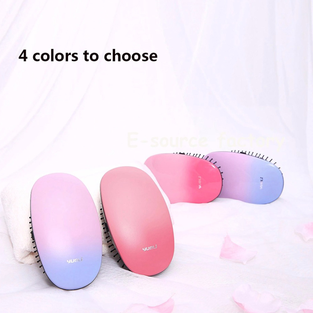Xiaomi Yueli Anion Hair Massage Comb Portable Hair Salon Styling Tamer Tool Brushes Negative Ions Hairbrush -Matt Purple