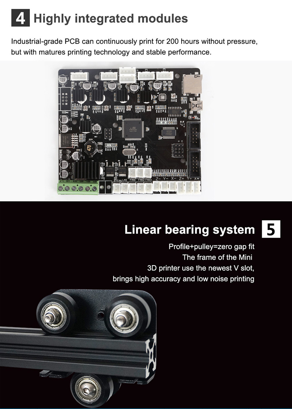 Creality 3D&reg; CR-10 Mini DIY 3D Printer Kit Large Printing Size 300*220*300mm Auto Resume Print