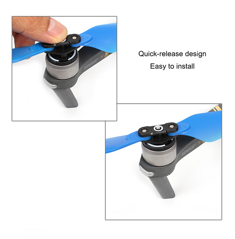 Sunnylife 8330F Quick-release CW CCW Propeller 1Pair for DJI Mavic Pro - Red