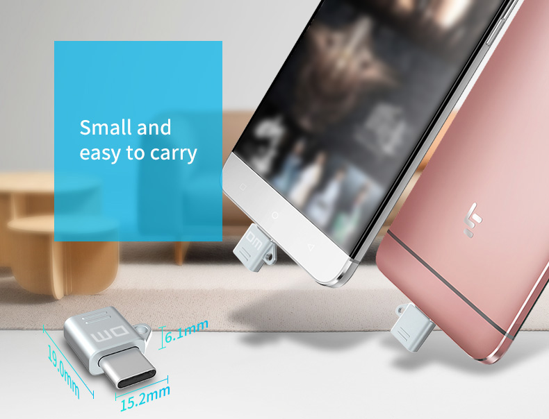DM M2 Adapter Phone USB Flash Drive Type-C to USB Adapter - Silver
