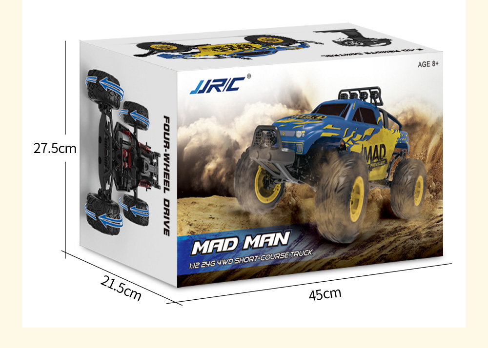 JJRC Q40 Mad Man 1:12 Full Scale 2.4G 4WD Short-course Truck RC Car RTR