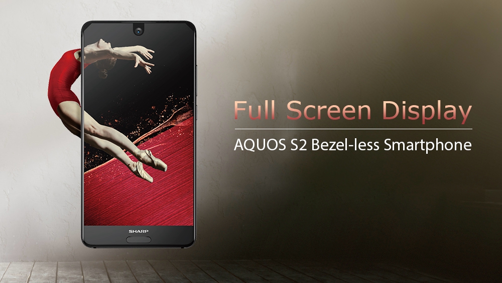 [HK Stock]SHARP AQUOS S2 5.5 Inch 4G LTE Smartphone 12.0MP+8.0MP Dual Rear Cam Snapdragon SDM660 Octa Core 6GB 128GB Android 7.1 NFC VoLTE Fast Charge Type-C - Blue