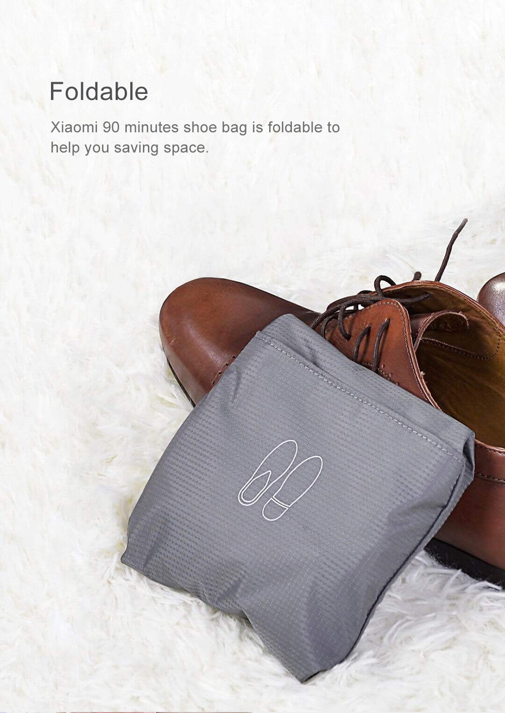 Xiaomi Mijia 90 Minutes Multi function Shoe Bag Grey