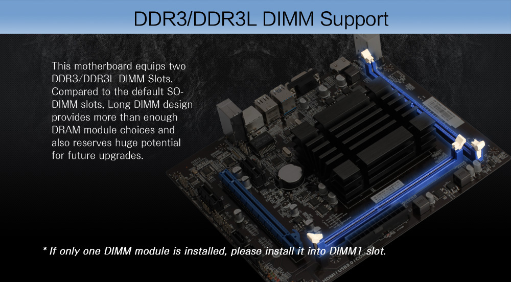 J&W D1900 Celeron J1900 DDR3 Desktop Motherboard