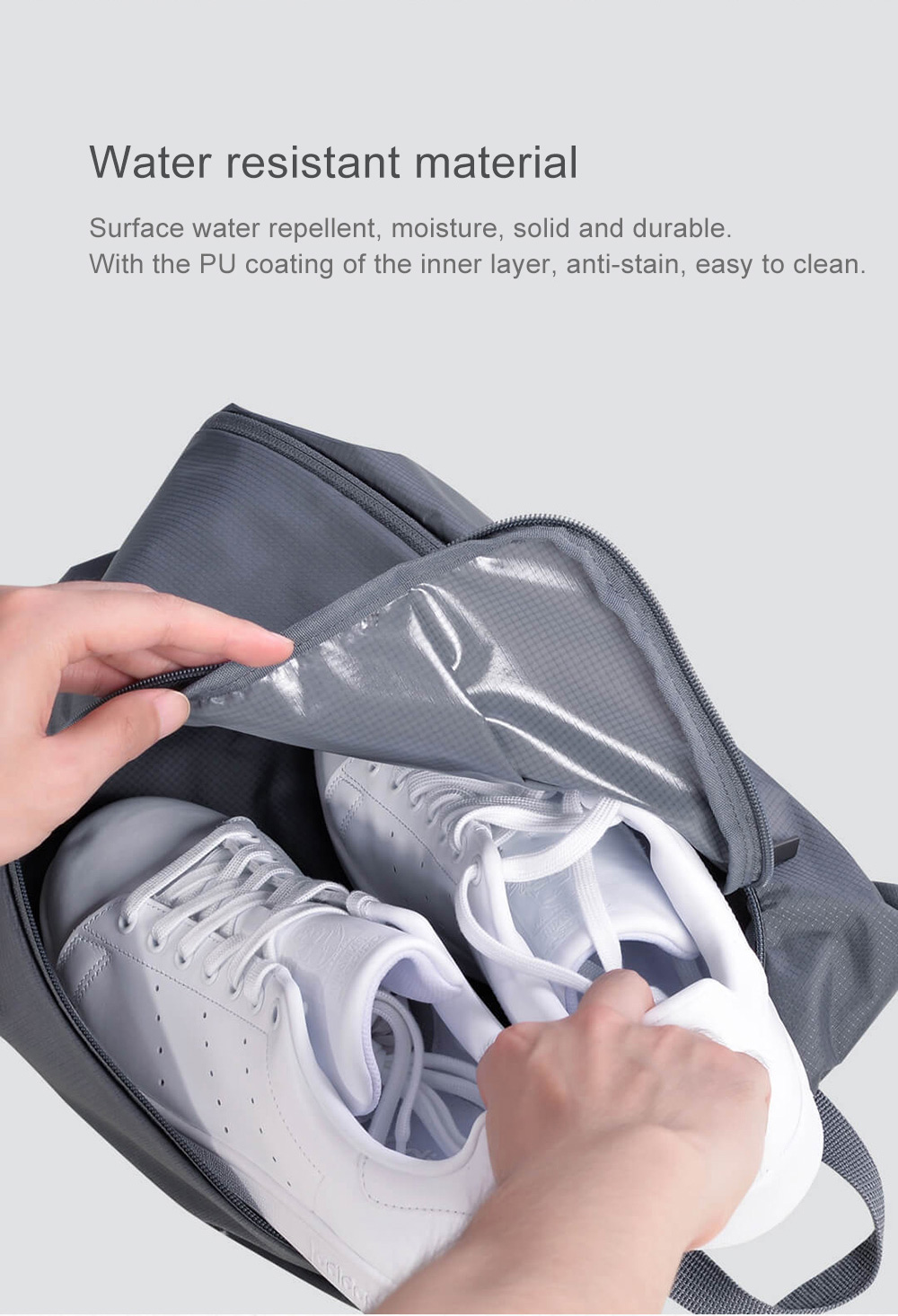 Xiaomi Mijia 90 Minutes Multi-function Shoe Bag Lightweight Portable Waterproof Storage Bag -Grey