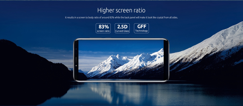 [HK Stock]Cubot X18 5.7 Inch Smartphone 18:9 HD Screen 16.0MP + 13.0MP Cam MT6737T Quad Core 3GB RAM 32GB ROM 4G LTE 3200mAh Touch ID - Blue