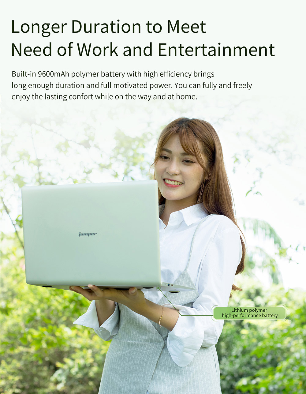 [HK Stock]Jumper EZbook 3SE 13.3" Notebook Laptop Intel Apollo Lake N3350 2.4GHz 3GB RAM 64GB ROM Windows 10 Silver - Silver
