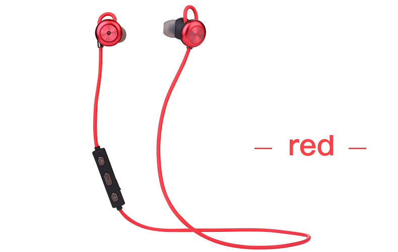 X9 Wireless Bluetooth Headphones with Mic IPX4 Magnetic Hi-Fi Stereo Sound Quality - Red