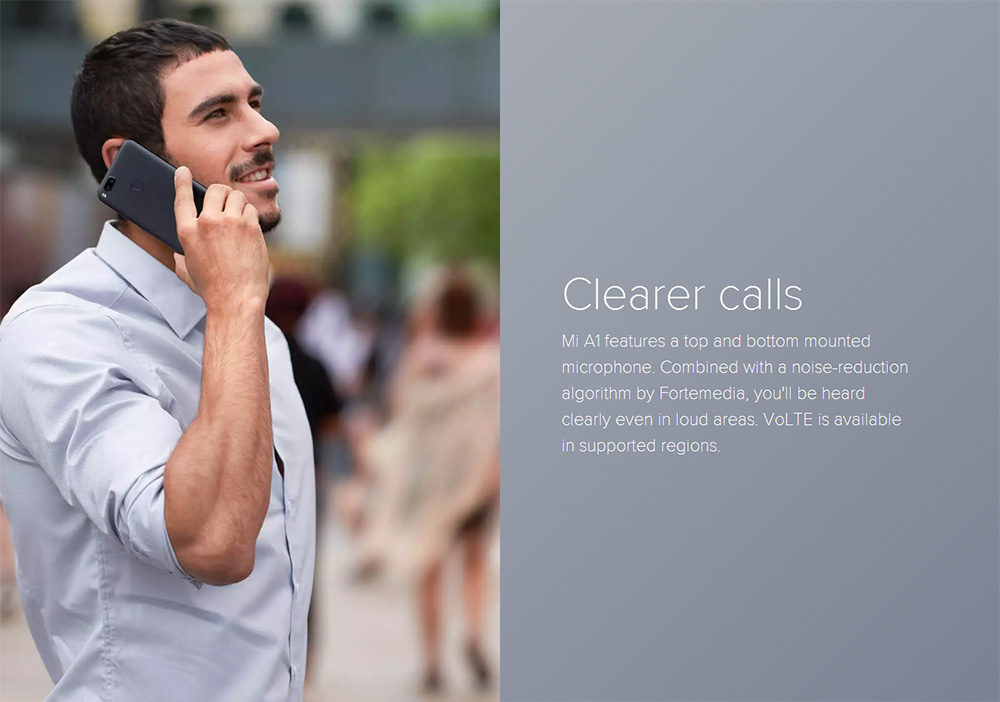 [HK Stock][Official Global Version]Xiaomi Mi A1 5.5 inch 4G LTE Smartphone Android One Dual Rear 12.0MP Cam Snapdragon 625 Octa Core 4G RAM 64GB ROM Touch ID IR Remote Control Full Metal Body - Black