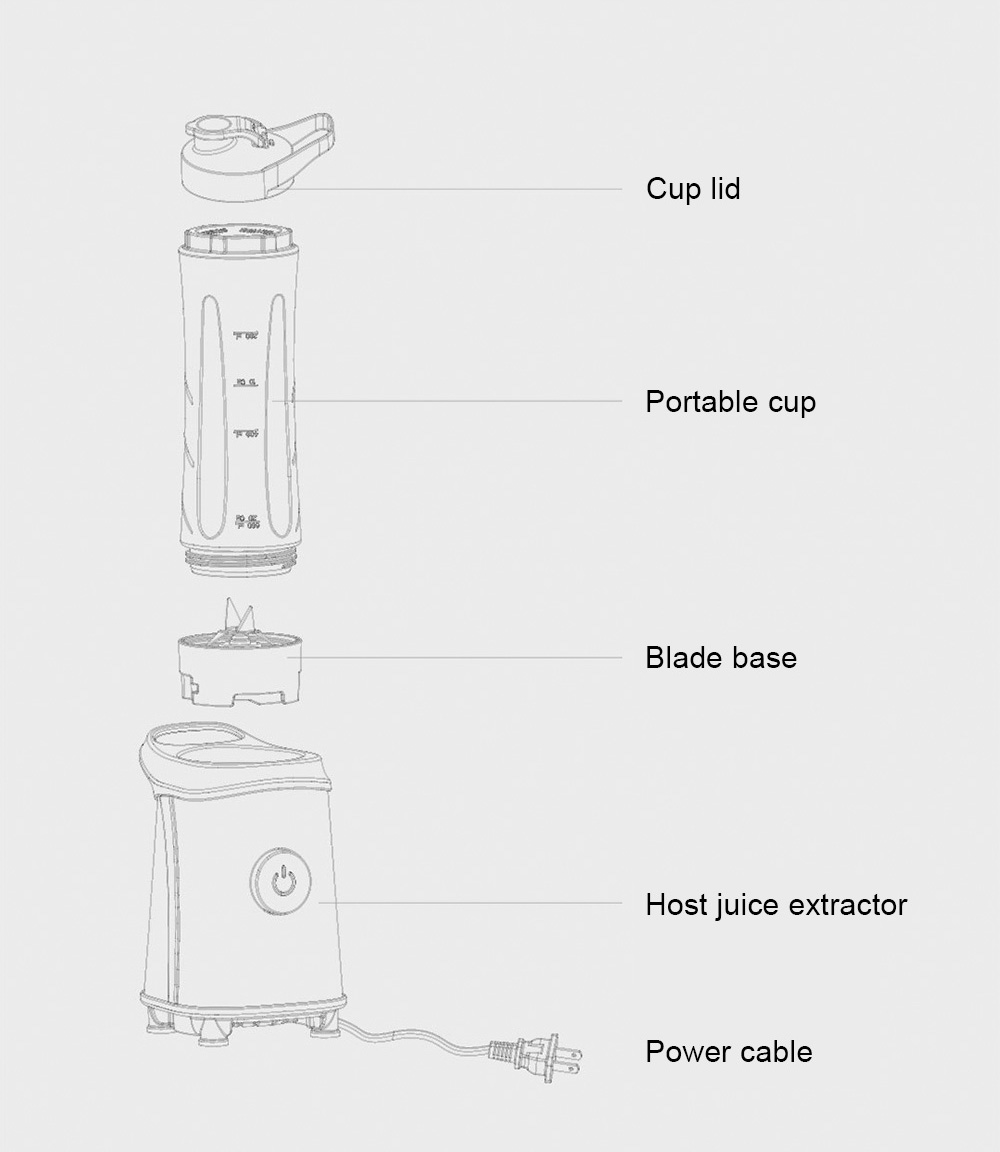 Xiaomi Mijia Electric Juice Extractor Black