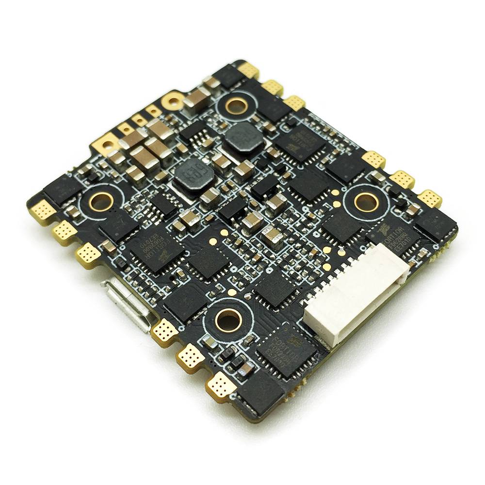 HGLRC F4 ZEUS FC+ESC AIO Flight Controller with STM32F405 CPU/BFOSD/5V BEC/4 IN 1 15A BLHELI_S ESC