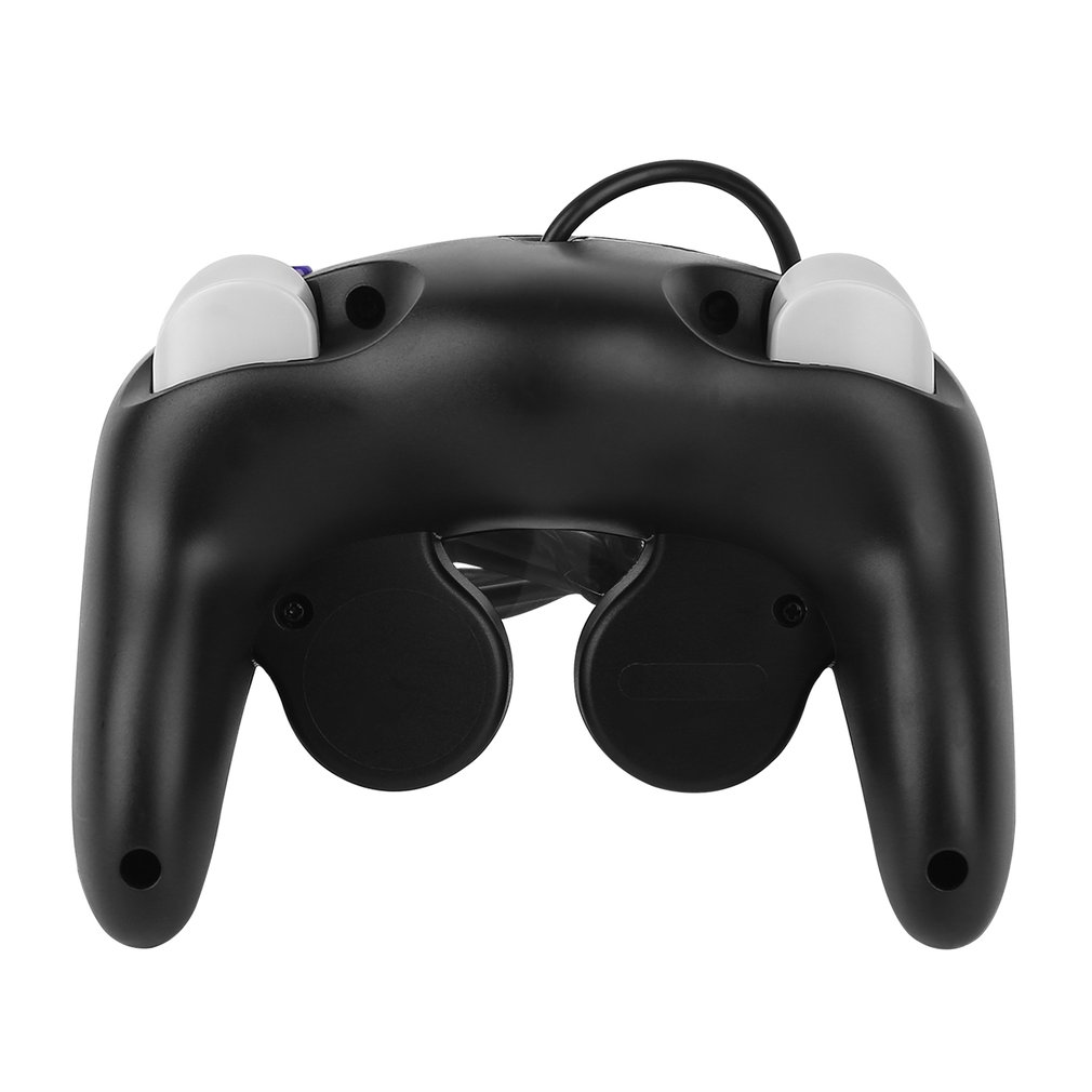 Wired Gamepad Game Controller Game Shock JoyPad Vibration for Nintendo Wii - Black