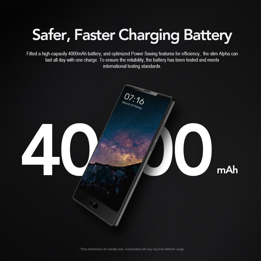 MAZE ALPHA 6.0 Inch 4G LTE Smartphone FHD 6GB 64GB Dual Rear Camera Helio P25 Octa Core 13.0MP Touch ID - Black