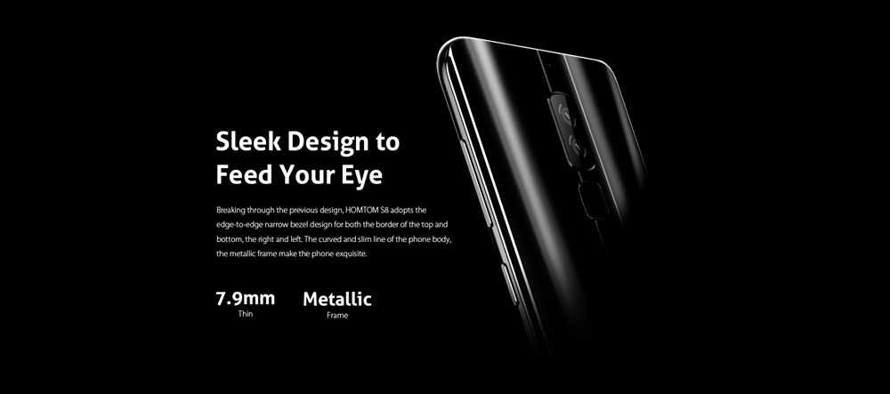 [HK Stock]HOMTOM S8 5.7 Inch Smartphone 4GB 64GB MT6750T Octa Core 13.0MP Dual Rear Cam Android 7.0 Touch ID Fast Charge OTA - Arctic Silver