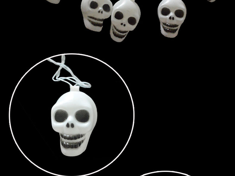 Halloween Skull Fairy LED String Lights 10LEDs Halloween Party Decoration Rope Light