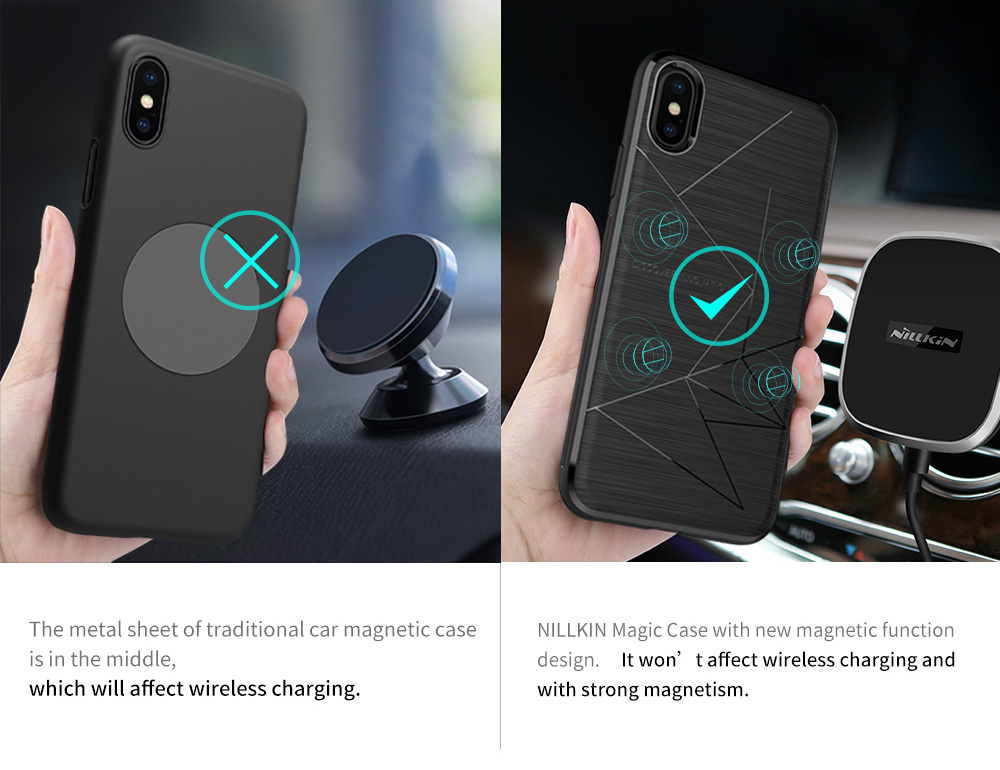 NILLKIN Magic Soft Case For iPhone X - Black
