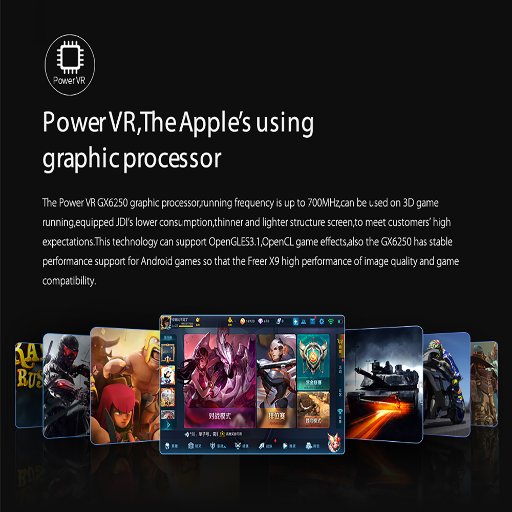 ALLDOCUBE  X9 4G/64G Android6.0 Phablet 8.9 Inch Display Fingerprint Identification 4GB RAM 64GB ROM Dual Camera - Black