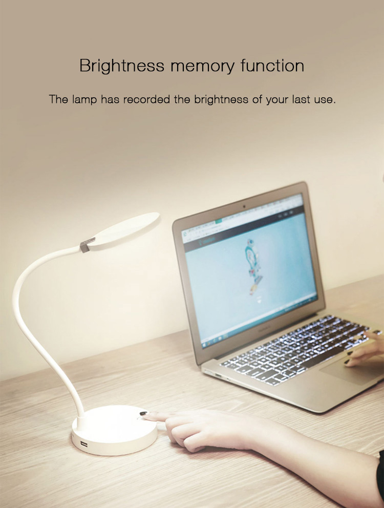 Xiaomi Mijia COOWOO Smart Lamp Mobiele 4000mAh Batterij USB Laaduitlading 4000K Kleurweergave Tafellampen Onbeschadigd -Wit