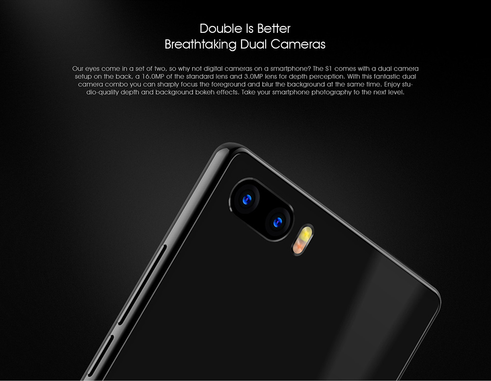 [HK Stock]BLUBOO S1 5.5 Inch 4G LTE Smartphone Corning Gorilla Glass Full Screen 4GB RAM 64GB ROM Helio P25 Dual Rear Camera Android 7.0 OTG Type-C 3500mAh - Black