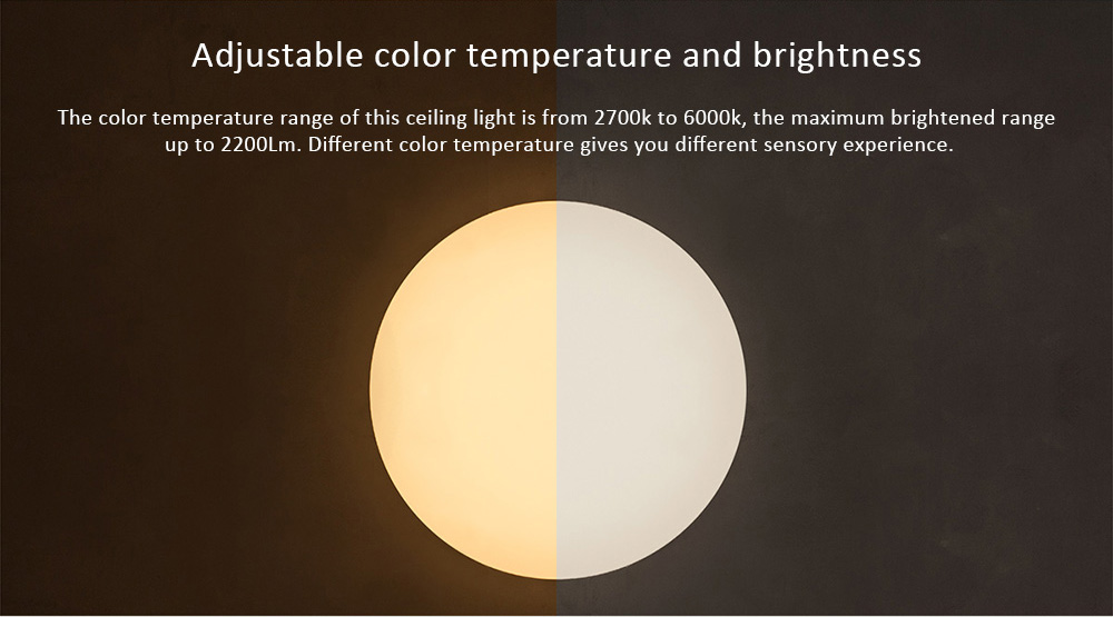 Xiaomi Yeelight Moonlight Smart LED Ceiling Light Pro Bluetooth APP Wireless Remote Control IP50 Dustproof Multiple Scene Modes