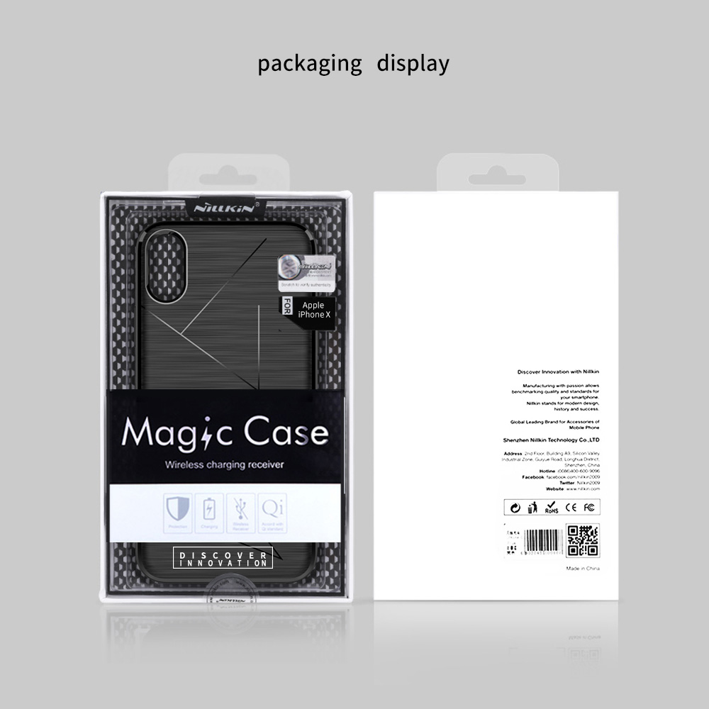 NILLKIN Magic Soft Case For iPhone X - Black