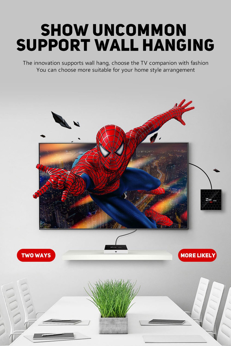 Z69 MINI KODI 17.3 2GB/16GB Android 7.1.2 Amlogic S912 4K 3D Blu-ray TV BOX 2.4G WIFI LAN HDMI