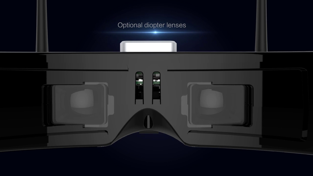 Skyzone SKY03 3D 800X600 5.8G 48CH FPV Goggles with Head Tracking Standard Dual Antennas Fan Support HDMI DVR