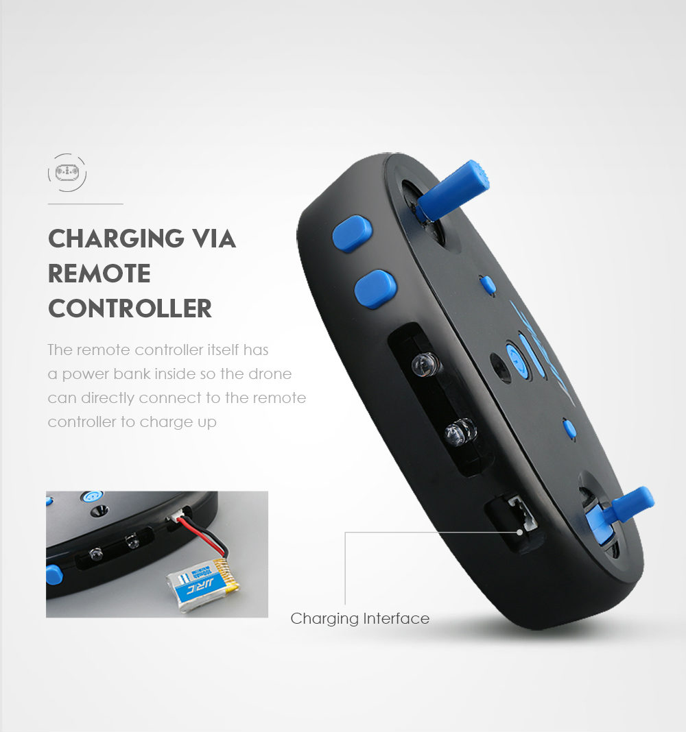 JJRC H48 Mini 2.4G 4CH 6Axis Gyro 3D Flips Dual Charing Modes RC Quadcopter RTF - Blue