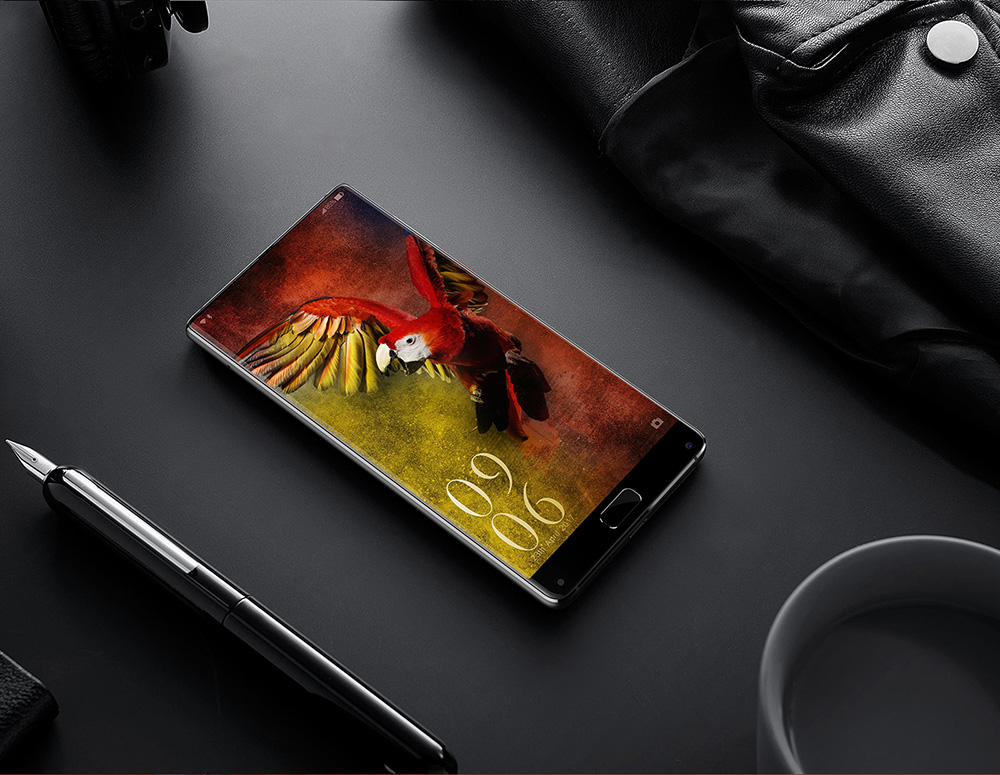 [HK Store]Elephone S8 6.0 Inch 4G LTE Smartphone 2K Full Screen Display Helio X25 Deca Core 4GB 64GB 21.0MP Cam Android 7.1 Touch ID 4000mAh  Qiuck Charge 3D Curved Glass Body - Black