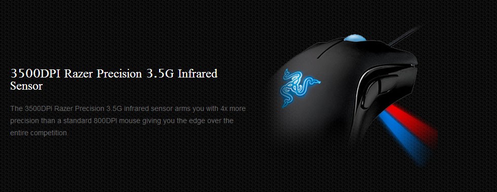 [HK Stock] Razer DeathAdder Wired Gaming Mouse Left-handed Edition Full Online Multilingual Packaging 3500 DPI - Black