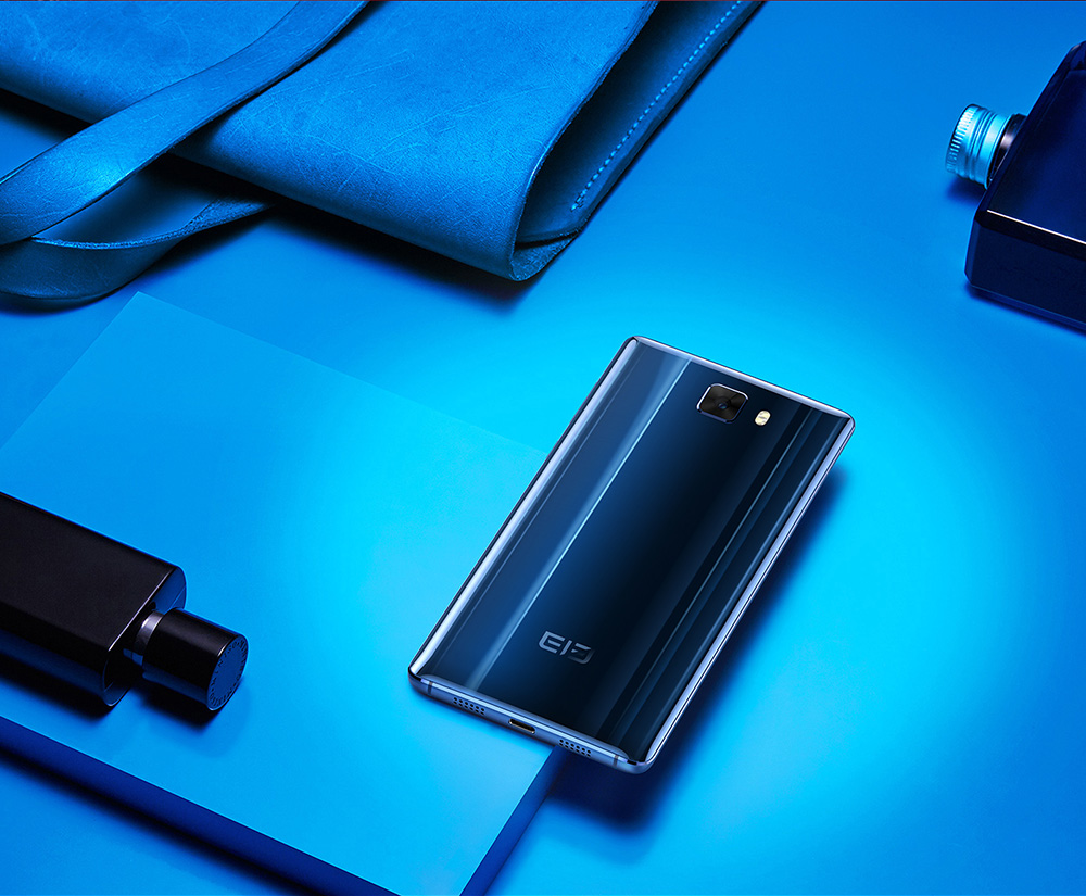 [HK Store]Elephone S8 6.0 Inch 4G LTE Smartphone 2K Full Screen Display Helio X25 Deca Core 4GB 64GB 21.0MP Cam Android 7.1 Touch ID 4000mAh  Qiuck Charge 3D Curved Glass Body - Blue