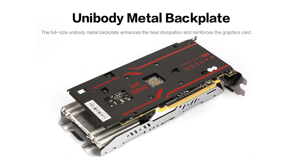 Yeston RX580 GPU Graphics Card 4GB 256bit DDR5 Triple Fans 7000MHz Two fans Support DVI HDMI - Black