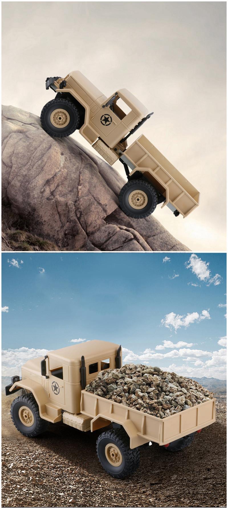 WPL WPLB-1 1/16 2.4G 4WD Off Road RC Crawler with LED Light RTR - Khaki