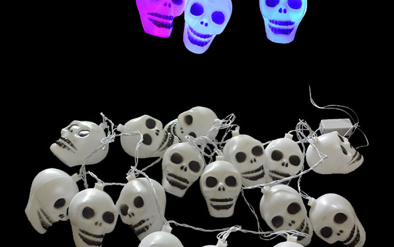 Halloween Skull Fairy LED String Lights 10LEDs Halloween Party Decoration Rope Light