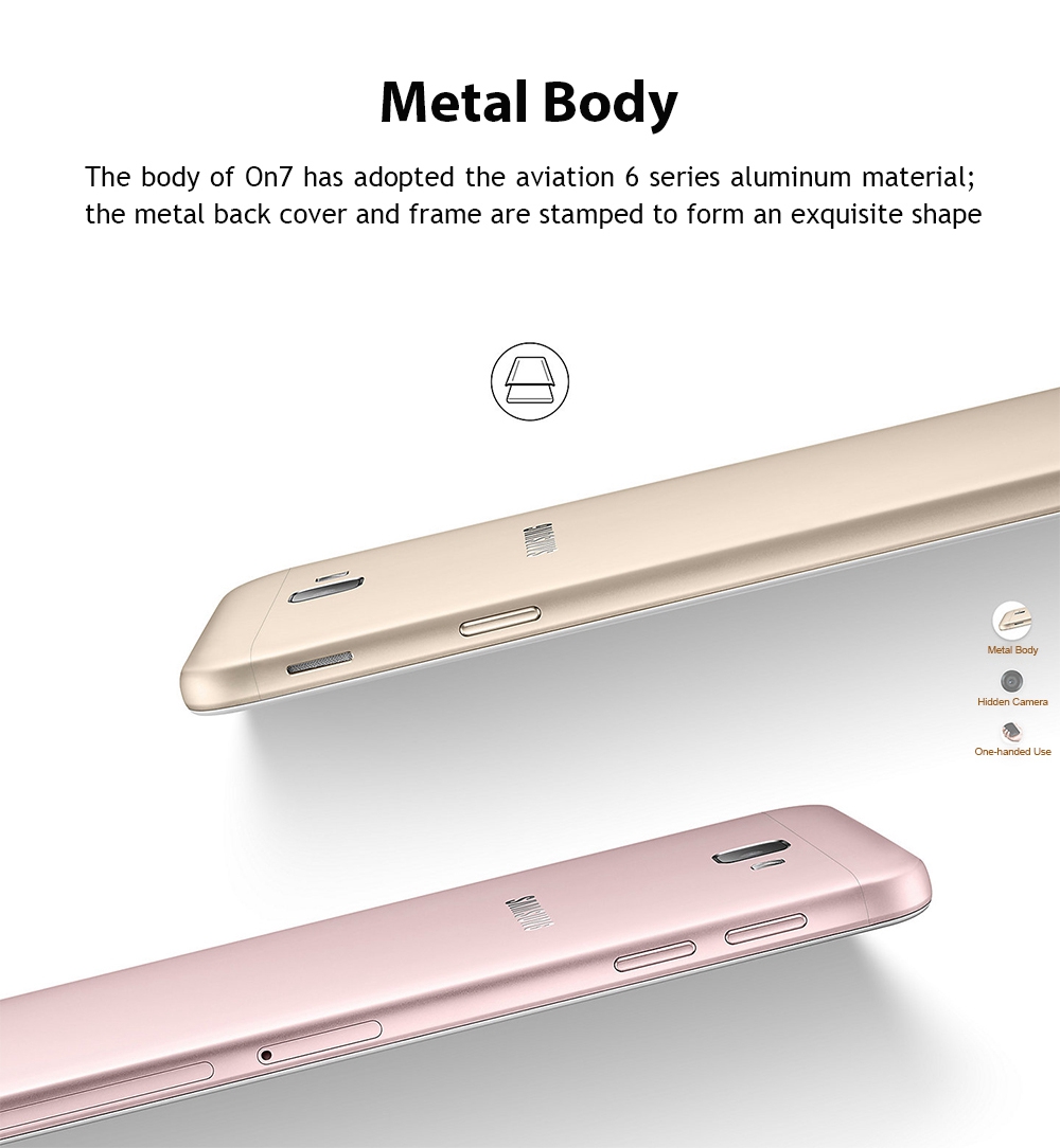 [HK Stock]SAMSUNG Galaxy On7 G6100 5.5 Inch 4G LTE Smartphone Snapdragon 625 Octa Core 3GB RAM 32GB ROM 13.0MP + 8.0MP Cam Touch ID - Gold